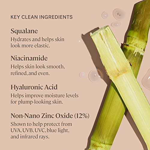 ILIA - Super Serum Skin Tint SPF 40 | Non-Comedogenic, Vegan, Lightweight to Help Against Blue Light, + Pollution while Hydrating, Smoothing, + Refining (Bom Bom ST5, 1 fl oz | 30 ml)