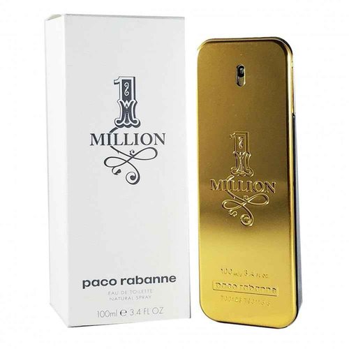 1 Million By Paco Rabanne For Men's Eau De Toilette TESTER 3.4 fl oz 100 ml
