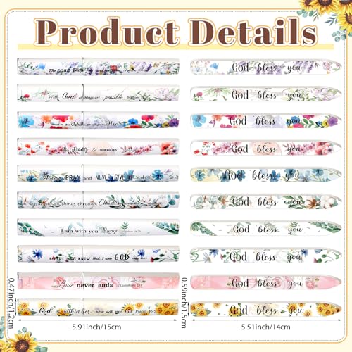 10 Pack Christian Gifts for Women Bulk Bible Verse Crystal Glass Nail File for Natural Nails with Case Double Sided Church Floral Scripture Glass File Christian Religious Gift for Women Adults