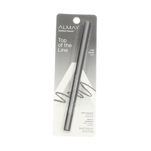 Almay Eyeliner Pencil, Black [205], 0.01 oz (Pack of 6)