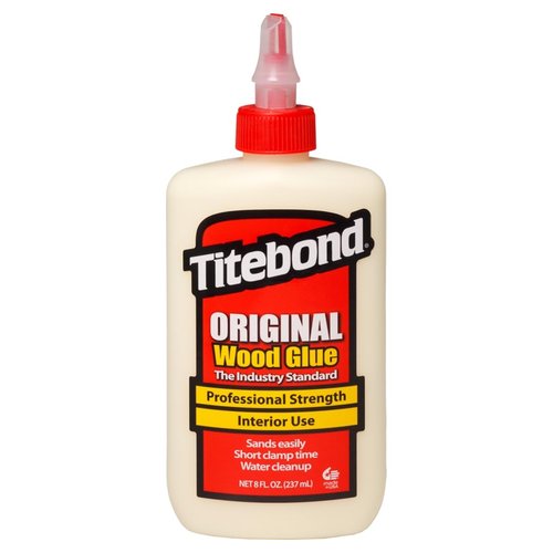 Titebond Original Wood Glue 5063, Industry Standard for Woodworking, Furniture Repair/Assembly, Construction, Home Repair or Modeling, 8 oz