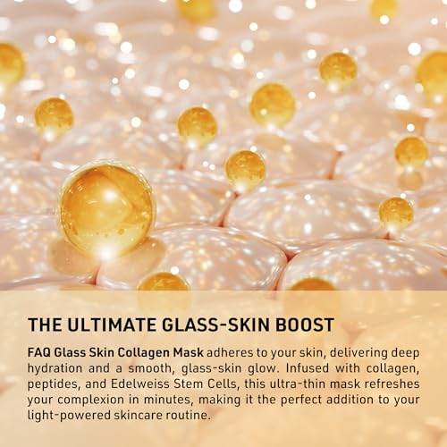 FAQ Glass Skin Collagen Face Mask ? Hydrating Skincare ? Collagen Mask for Face Care & Glass Skin (5pcs)