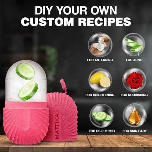 Ice Roller for Face and Eye Glow Naturally and Skincare, Ice Face Roller, Ice Facial Cube, Gua Sha Face Massage, Ice Roller Face for Beauty and Skin Care Gift for Men & Women Face Ice Roller (Pink)