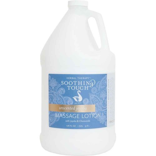 Soothing Touch Unscented Versa Creme and Jojoba Massage Lotion Bundle (1 Gallon Each) | Maximum Moisture and Deep Hydration | for Professional Massage Therapists