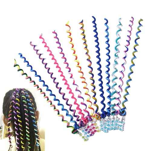 12 Colors Hair Braid Clips for girl women£¬Twist Barrette Spiral Spin Hair for Braids Accessories,Suitable for birthday pary,Bar party,Christmas, wedding