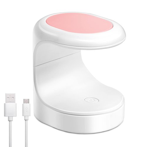 Madenia Professional Nail Drill Machine for Acrylic Nails and 16W Mini UV LED Nail Lamp, Pink