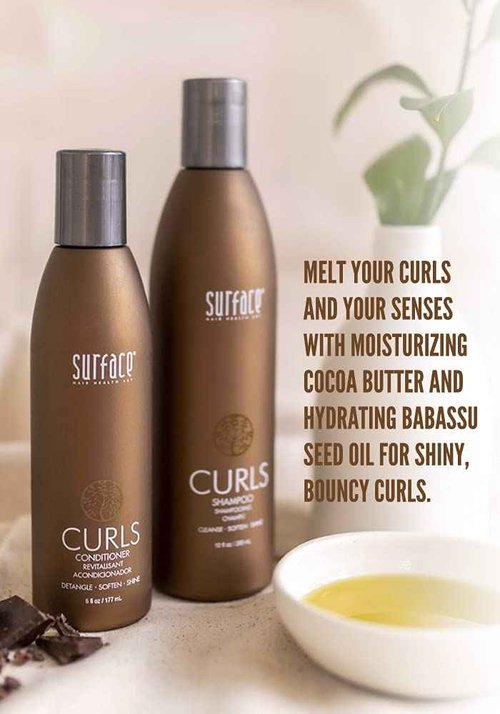 Surface Hair - Trio Box Set, Shampoo, Conditioner And Leave-In Conditioner – Defines, Adds Shine, and Provides Frizz Free Style Longevity