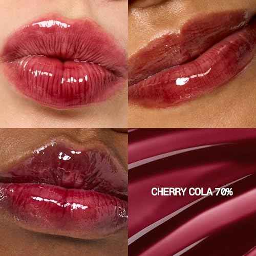 fwee 3D Voluming Gloss 70% (Rich) | High Shine, Non-Sticky Lip Gloss for Makeup | Long-Lasting, Moisturizing Gel Formula ? Cherry Cola 70% | 30% & 70% Pigment Options | 5.3g