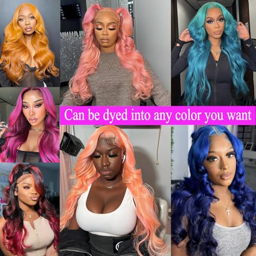 613 Lace Front Wig Human Hair 13x4 Light Blonde Color Lace Front Body Wave Wigs 613 HD Lace Frontal Wigs Human Hair Pre Plucked for Women (613 Color 13x4 Lace Front Wigs, 20 Inch)