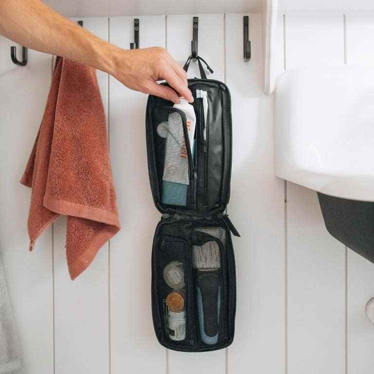 Gravel Silicone Travel Bottles & Explorer PLUS Toiletry Bag – Leakproof, TSA Approved