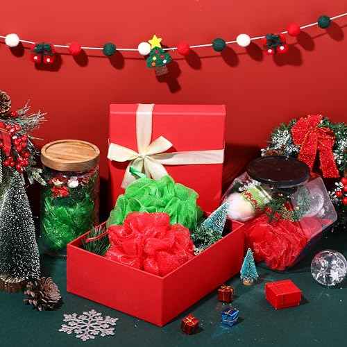 12 Pcs Halloween Bath Loofah Sponge Orange Black Loofah Exfoliating Body Scrubber Shower Sponge 50g Mesh Shower Pouf Balls Gift Set for Women Men Wedding Bathing Accessories