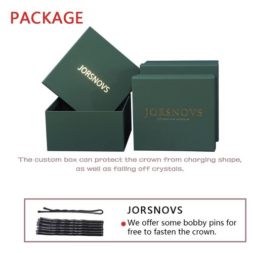 Jorsnovs Luxury Cubic Zirconia Saudi Arabia Big Tiaras CZ Zircon Tall Crowns Royal Hair Jewelry Accessories Wedding Birthday Party Headband Gift for Women