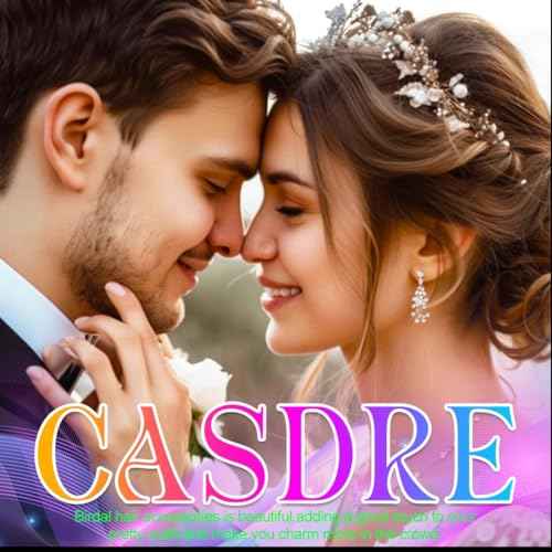 Casdre Crystal Bride Wedding Hair Comb Pearl Bridal Hair Piece Hair Accessories for Women and Girls (A Silver)