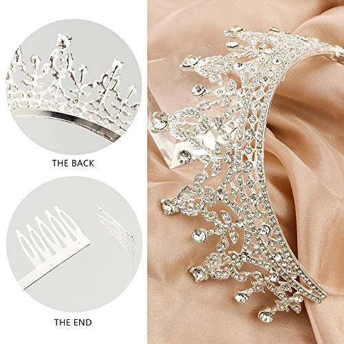 NODG Silver Tiaras and Crowns - Women's Hair Accessories for Wedding, Prom, Bridal Party, Halloween, Christmas