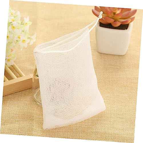 10pcs Foaming Mesh Soap Pouch Net Lathering Net Face Wash Safe and Comfortable Touch