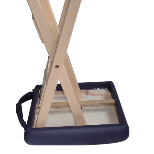 Master Massage Wooden Handy/folding Massage Stool Royal Blue, Agate blue