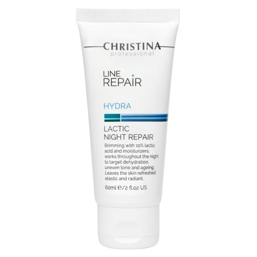 -CHRISTINA- Line Repair Hydra Night Cream with Lactic Acid | Nighttime Bliss for Skin Alignment & Rejuvenation | Elasticity Boosting, Wrinkle Reducing Night Face Cream 60ml