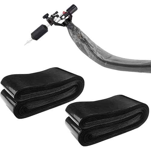 200Pcs Tattoo Machine Covers (2 inch X 24 inch) Tattoo Clip Cord Cover Disposable Tattoo Pen Covers Tattoo Machine Sleeves Bags Pen Type Covers Bag Tattoo Grip Sleeve (Large,Black)