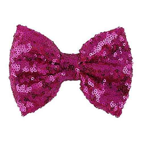Love Fairy Fashion Bow Hairpin Sequins Hair Clip Multicolor 0ptional for Children and Women (Hot Pink) free