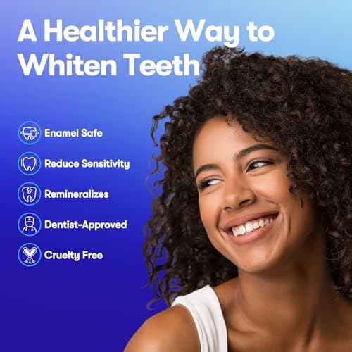 MySmile Teeth Whitening Strips, Hydroxyapatite-Infuse White Strips, Non-Sensitive Teeth Whitening with Soothing Natural Ingredients, Enamel-Safe, Residue-Free, Non-Slip, 14 Treatments Kit (28 Count)