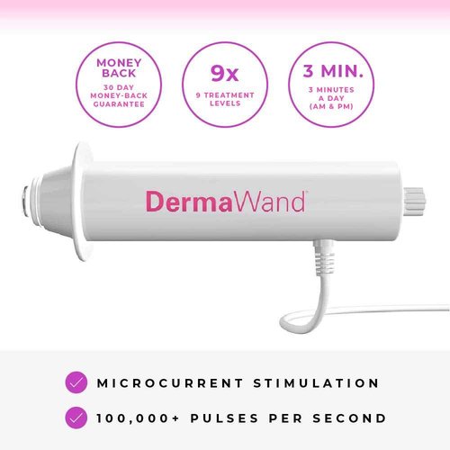 Derma Wand Anti-Aging System - Portable Handheld Skincare Therapy Machine- Argon/Neon