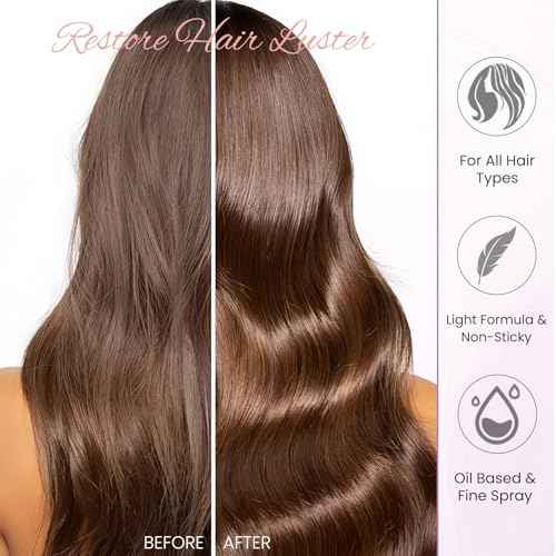 Hair Perfume for Women Long Lasting Pheromone, Hair Body Mist Spray Fragrance Essential Oil Odors Remove, Honey Infused Coconut Chamomile for Hydrating Shine, Alcohol Free, 50 ml