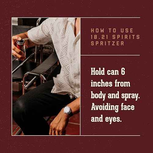18.21 Man Made Men¡¯s Spirits Spritzer, 3.4 oz. - Long-Lasting All Over Body Spray with Masculine Aromatics - Gifts for Him