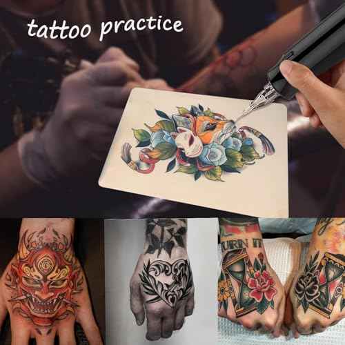 Tattoo Skin Practice - Jconly 10Pcs Blank Tattoo Fake Skin Double Sides Tattoo Practice Skin 7.4x5.6" Tattooing and Microblading Eyebrow Practice Skin for Beginners and Experienced Artists