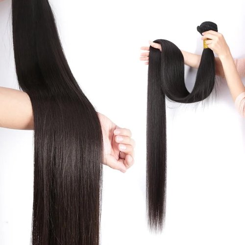 Human Hair Bundles Straight Bundles Human Hair 20 20 20 Inch 100% Unprocessed Brazilia Virgin Hair Double Weft Weave Deals Natural Black - 3 Pack, Style Keep Texture Silky Soft, Hair Extension