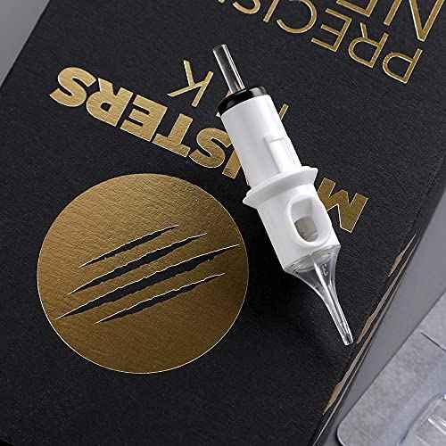 Monsters Ink Tattoo Needles 3rl Tattoo Needles Cartridge for Tattoo Gun, Tattoo Pen & Tattoo Machine. Tattoo Cartridge Needles 3 Round Liner 0.25mm #8