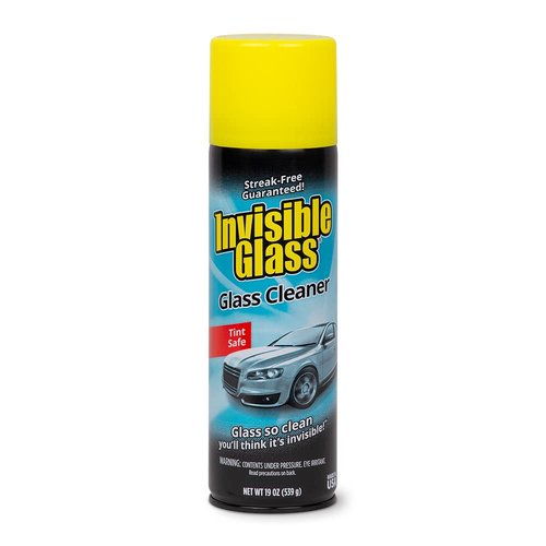 Invisible Glass 91164 Premium Aerosol Glass and Window Cleaner for Auto and Home Cleans Glass, Windows, Windshields, and More, Streak-Free, Ammonia-Free, Tint-Safe, 19 oz