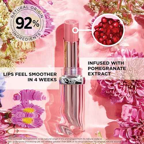L'Oreal Paris Glow Paradise Hydrating Balm-in-Lipstick with Pomegranate Extract, Rose Mirage, 0.1 Oz