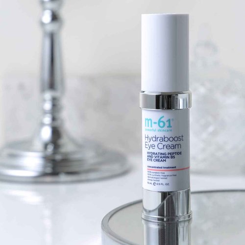 m-61 Hydraboost Eye Cream | Moisturizing, Firming Undereye Cream with Hyaluronic, Glycolic, Vitamin B5, and Peptides. Dermatologist Tested with Clinical Trial Results. For All Skin Types - 0.5 Fl Oz