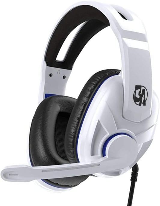 AirPlay Wired Gaming Headset - Compatible with PS4, PC, Xbox One, PS5, Noise-Reducing, Over-Ear Headphones with Mic, Lightweight, Durable, 3.5mm Jack