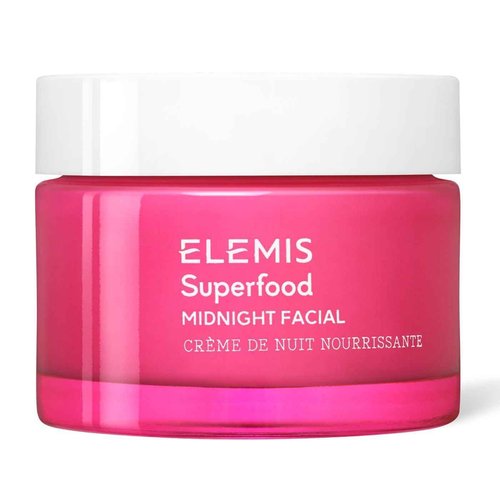ELEMIS Superfood Midnight Facial - Lightweight Overnight Facial Cream, Prebiotic-Infused Hydrating Gel, Vitamin C Camu Camu Moisturizer, Omega Rich Night Cream - 50ml