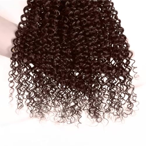 Brazilian Human Hair Bundles 24 26 28 Inch Chocolate Brown Jerry Curly Human Hair Bundles Jerry Curly Unprocessed Virgin Quick Weave Hair for Black Women