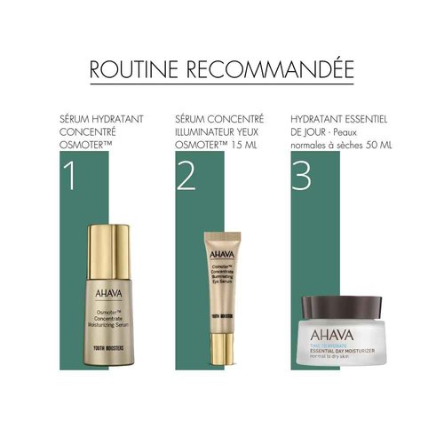 AHAVA Osmoter Concentrate Illuminating Eye Serum - Silky Serum to Boost Eyes’ Youthfulness & Revitalization, Enhances Luminosity, Reduces Dark Circles, with Exclusive Osmoter X3 & Caffeine, 0.5 Fl.Oz