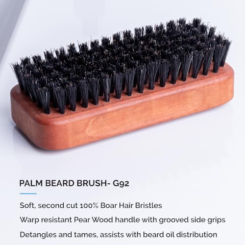 ZEUS Deluxe Men¡¯s Beard Care Gift Set ? Luxury Holiday Grooming Kit with Wash, Oil & Brush, Perfect Present for Husband, Dad or Boyfriend (Sandalwood)