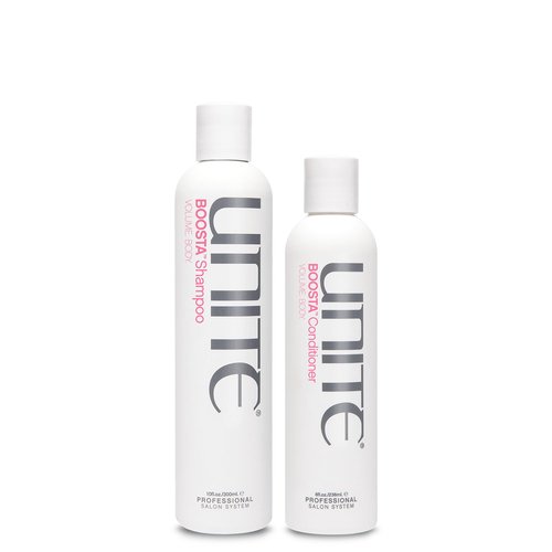 UNITE Hair – BOOSTA Shampoo & Conditioner – Volumizing – Body, Hydrates, Shines, Protects, 10oz, 8oz