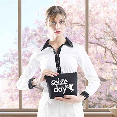 GJTIM TV Show Inspired Now is The Time to Seize The Day Musical Theatre Makeup Cosmetic Bag(Seize The Day Black)