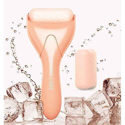 Ice Roller for Face [2-Rollers], Ice Face Roller Ice Compress Facial Roller Massager for Beauty, Calms Skin, Face Roller Skin Care Tool Woman Gifts | Apricot Pink