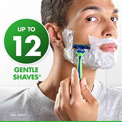 Gillette Sensor3 Sensitive Men's Disposable Razor, 4 Razors