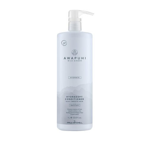 Awapuhi Wild Ginger by Paul Mitchell HydraSoft Conditioner, For Silky Smooth Hair, Ideal For All Hair Types, Especially Dry + Frizzy Hair, 33.8 oz.