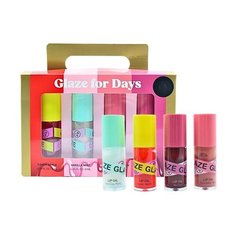 iNNBEAUTY PROJECT Glaze For Days 4-Piece Lip Oil Set