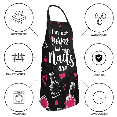 Giwawa Hairstylist Aprons for Women Funny Hair Cutting Aprons for Salons Home