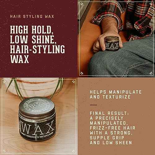 18.21 Man Made Hair Styling Products Pomade, Wax, Clay & Paste, 2 oz