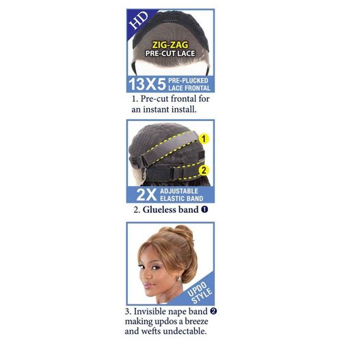 Shake-N-Go Masterclass Glueless 13X5 Pre-Plucked Hd Lace Front Wig - Royal (ALMOND)