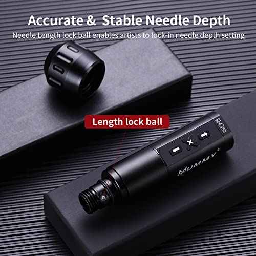 Mummy Rotary Tattoo Pen Machine Kit with Extra 40mm Tattoo Grip and Extra Tattoo Battery Coreless Motor Digital LED Display