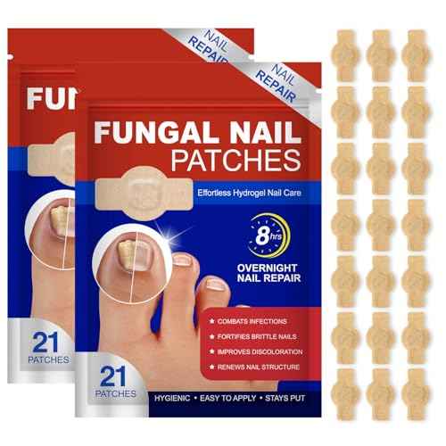 Nail Patches for 8-Hour Overnight Fast Hydrogel Nail Care, Keeps Feet Fresh & Dry All Day ? Men & Women (2)