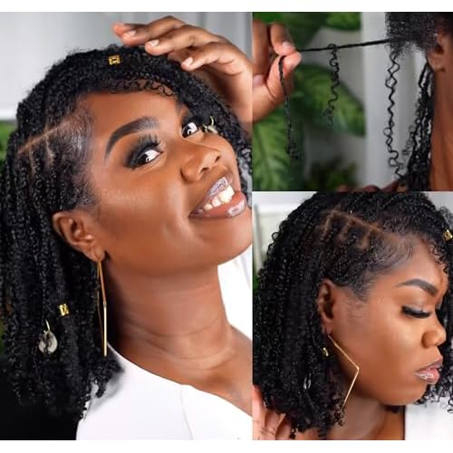 Afro Kinky Bulk Human Braiding Hair 100% Unprocessed Brazilian Virgin Human Hair Extensions Micro Kinky Curly Braids Hair Braids Double Drown Full End Bulk Hair 22 Inch 100g